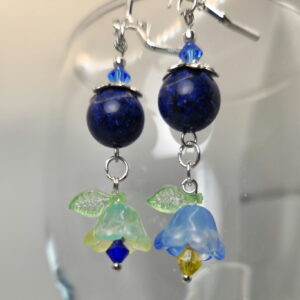 Lapis Lazuli and flowers