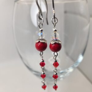 Red earrings